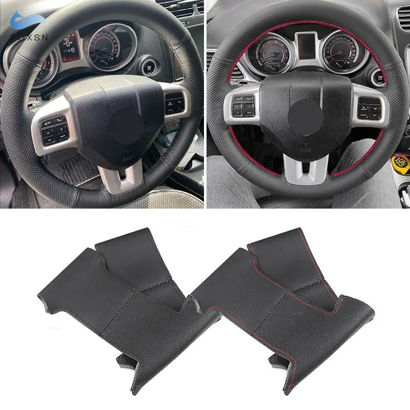 Mäkký perforovaný kožený kryt pre Dodge Journey 14-16 Grand Caravan Avenger Durango Ručne šijací automobil
