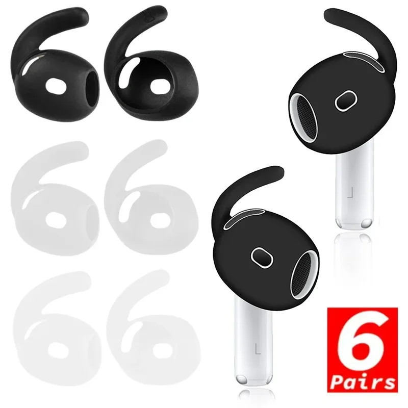 Mäkký silikón do uší do uší pre Apple AirPods 4 ochranca slúchadlá slúchadlá s anti-skĺzavým ušným uší pre Airpods 4 príslušenstvo 4