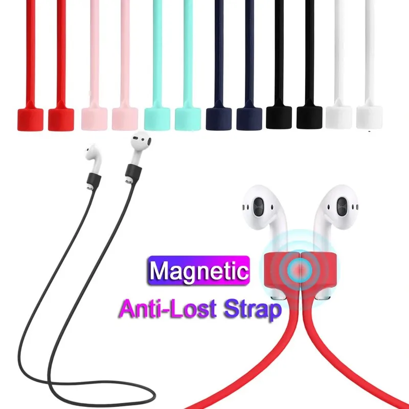 Mäkký silikón proti strateným magnetickým lanom slúchadlám pre jablkové airpods 2 1 3 vzduchové struky Pro Wireless slúchadlá pre slúchadlá