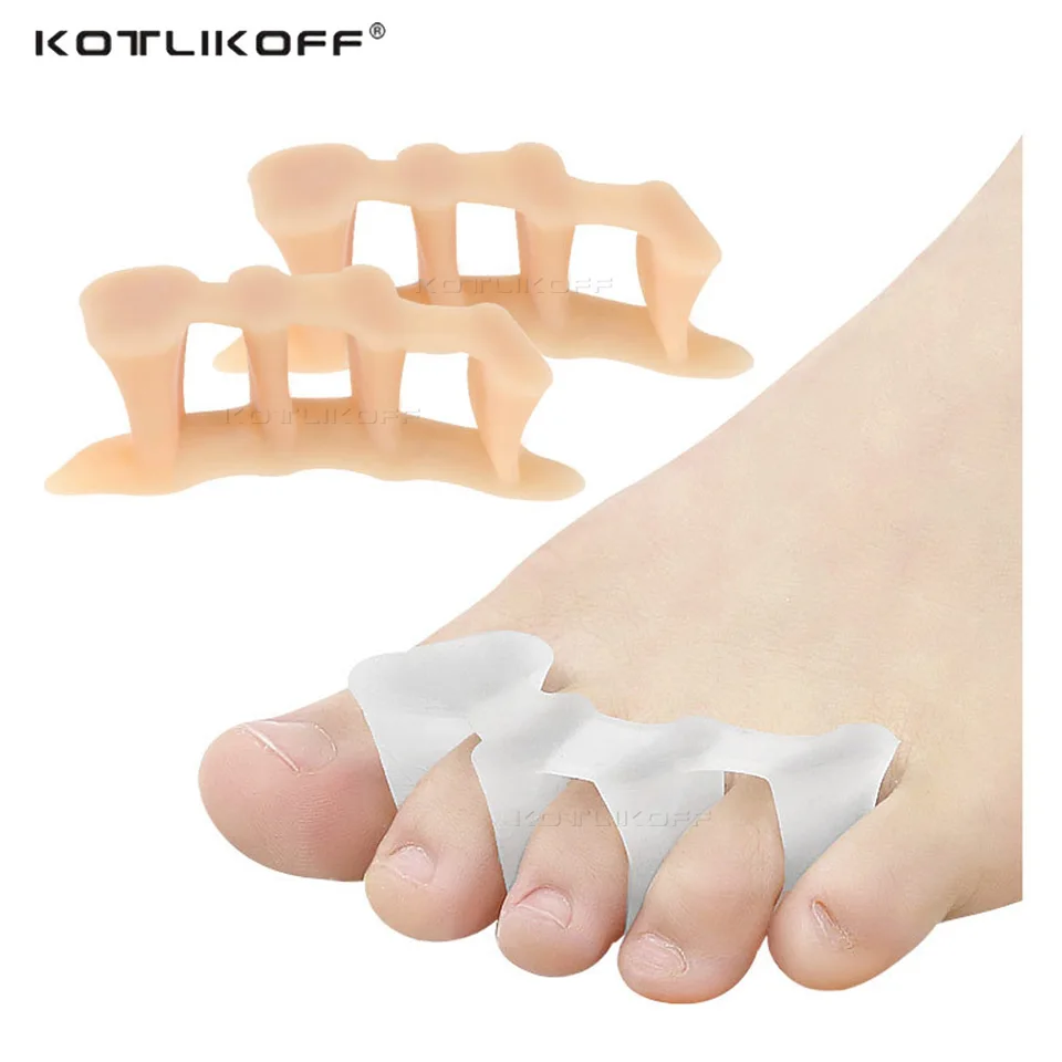Mäkký silikónový prst na nohách pre oddelený prst všetkých špičkových kostí Hallux Valgus Bunon Corrector Pericent Orthopedic vložky