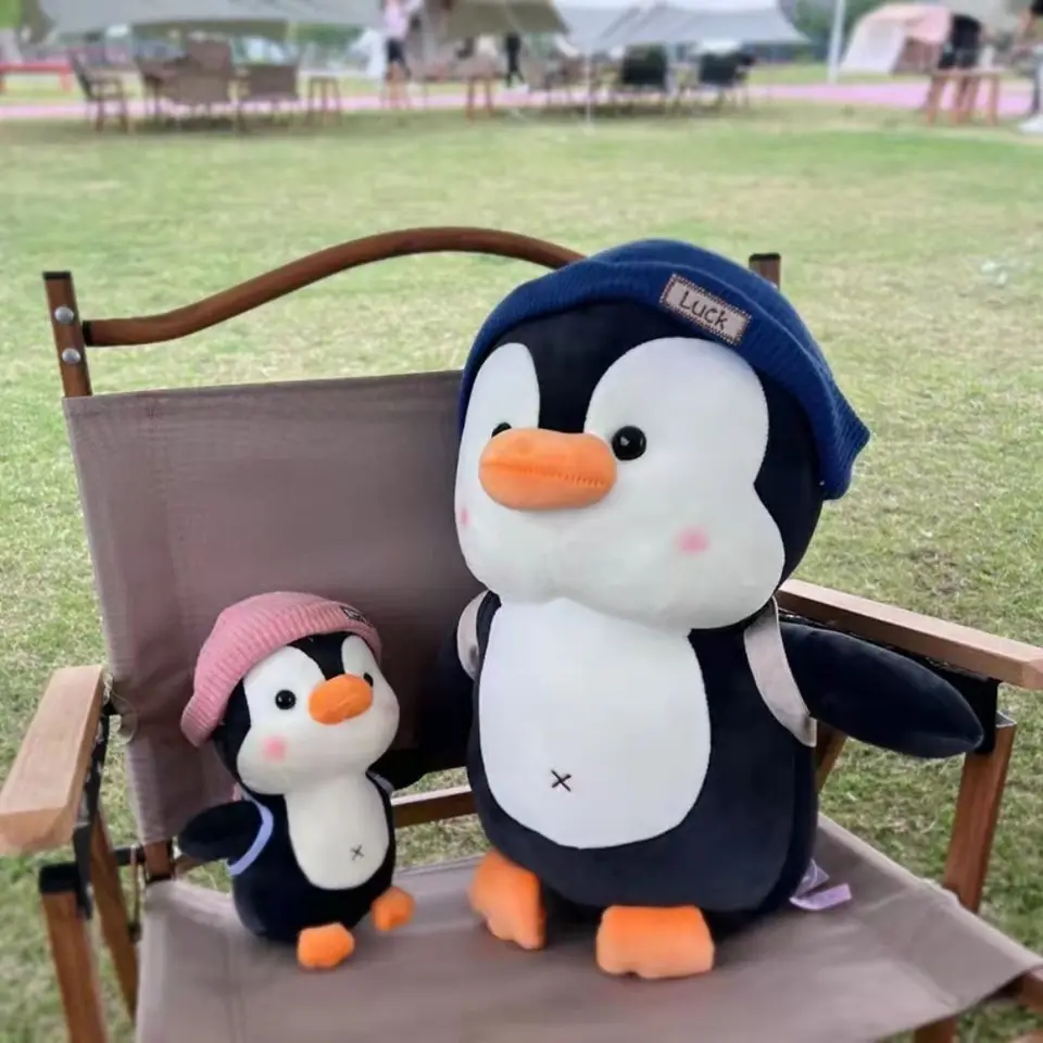 Mäkký tučniak plyšová hračka plnená simulačná simulácia zvierat Penguin Mäkký vankúš 23 cm/35 cm/45 cm huggable Penguin Scdle Dolls Decor Decor