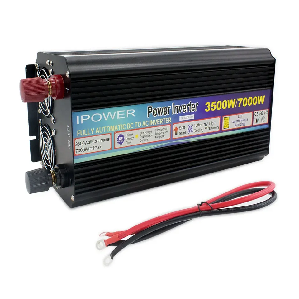 Mäkký štartér 3500W Vrchol 7000W USB Adaptér Modifikovaný invertor Sinine Wave Frekvencia DC AC Inverter 12V 230V/240V