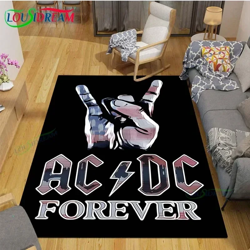 Móda A-ACDC tlačené koberce obývacia izba Bar Area Koberce Spálne rohože jogy rohož veľké konferenčné stolíky Moderne Home Dekoration