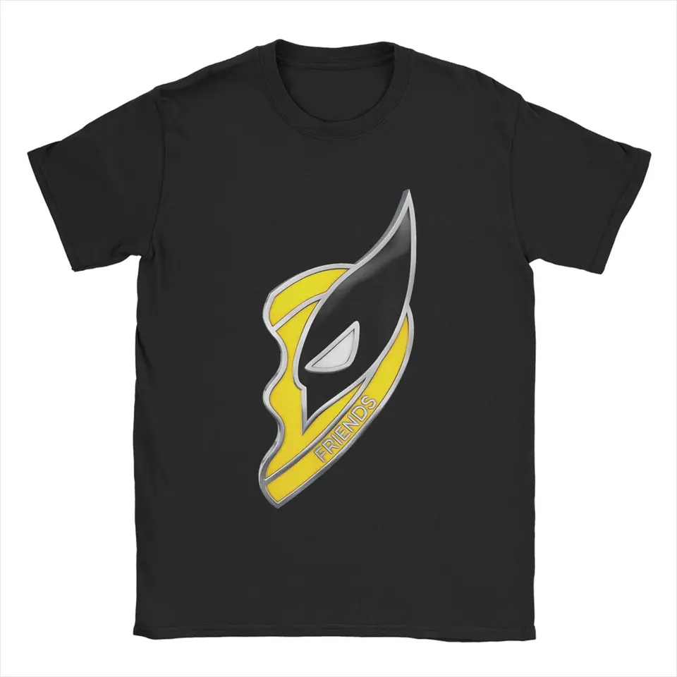 Móda Deadpool & Wolverine Tričko Men Men Round Crck Cotton T Tirls Najlepší priatelia Srdce Krátke rukávy tričko Tlač tovaru