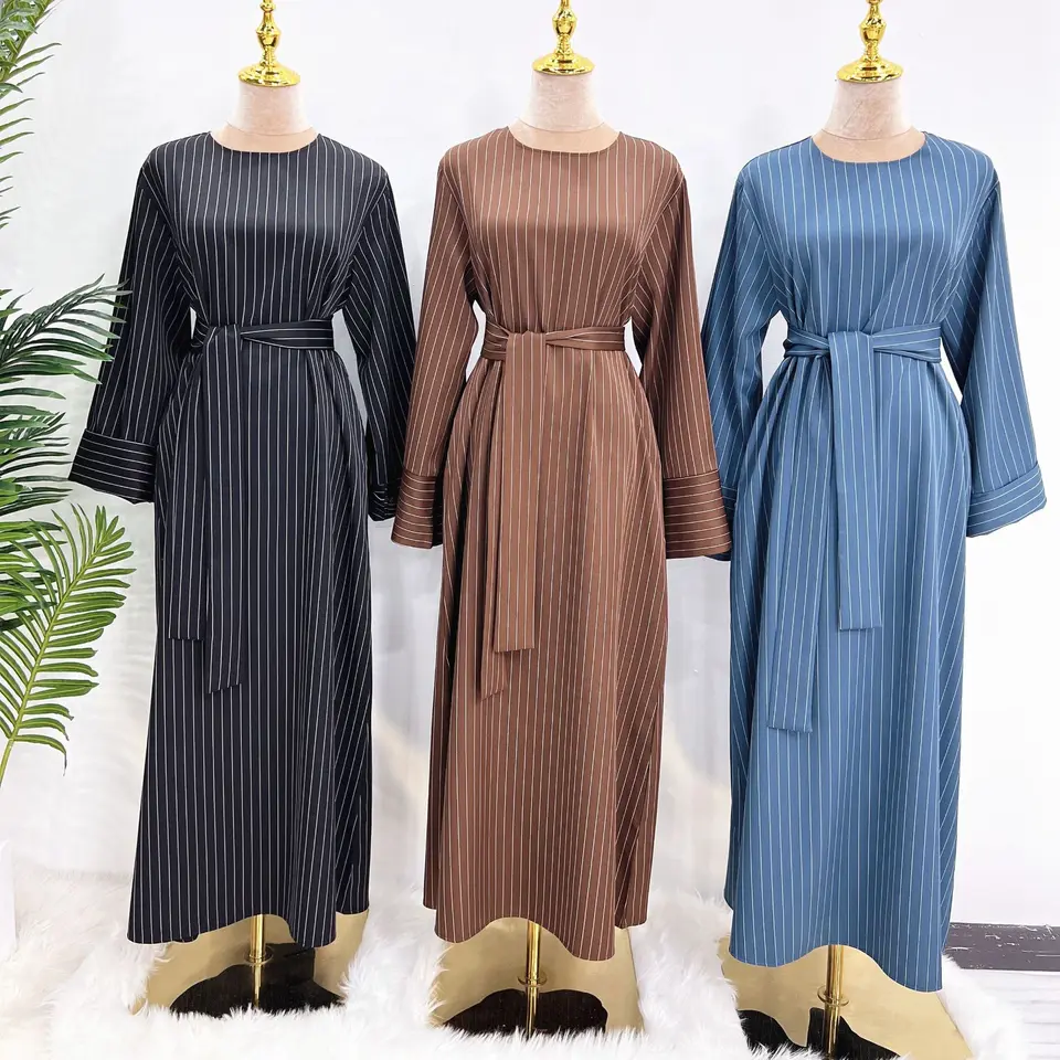 Móda moslim kimono dámske abaya ramadan dubaj Turecko eid šaty islamské voľné pohodlné šaty pre ženy