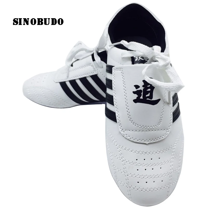 Móda PU Breathabletaekwondo Tréningové topánky Karate Kung Fu Shoes Sports Športové topánky Wu Shu Soft Oxford Soles Sneakers
