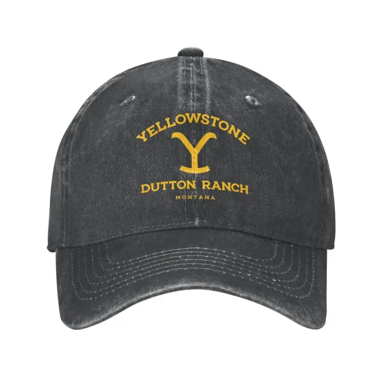 Móda Yellowstone Dutton Ranch Baseball Cap Cotton Ženy Men Prispôsobili nastaviteľné unisex filmové film