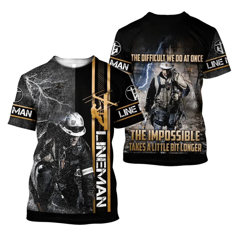 Módna 3D tlač Tieň pre mužov pre mužov Elektriuriánsky uniformný voľný čas O-krk nadmerné tričko vintage hip hop hop harajuku krátke rukávy vrcholy