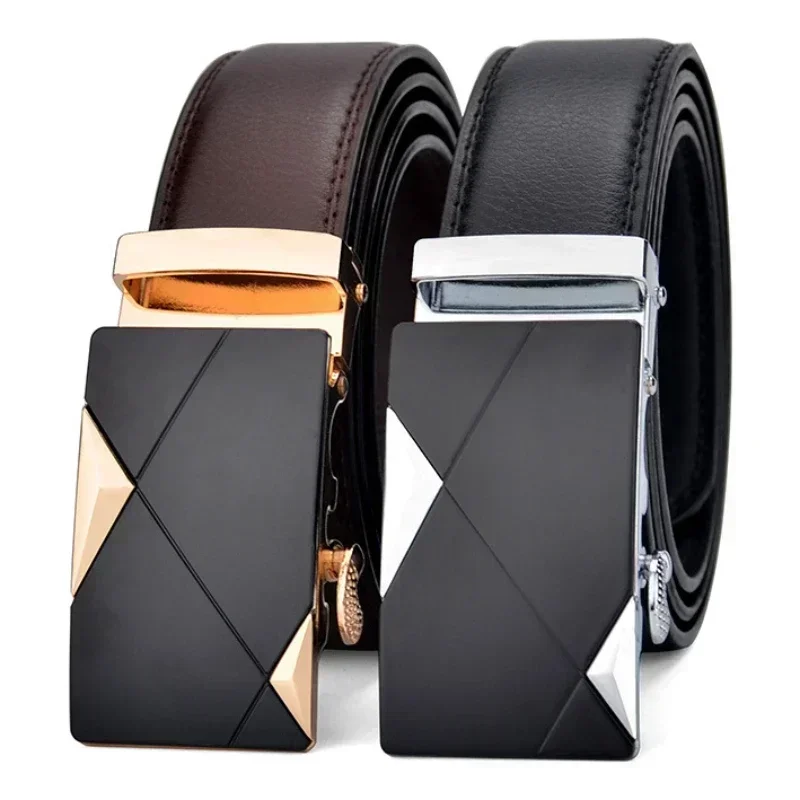 Módna automatická spona Luxusný dizajnér čierna hnedá 3,5 cm Ceinture Homme 2024 Men's Plus Veľkosť 130 140 150 160 170 cm opasky