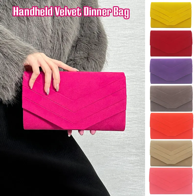 Módna elegantná spojka Ženy Envelope Evening Bag Chain Raka vrecká dlhá kabelka ženské svadobné večere spojky Mini kabelka