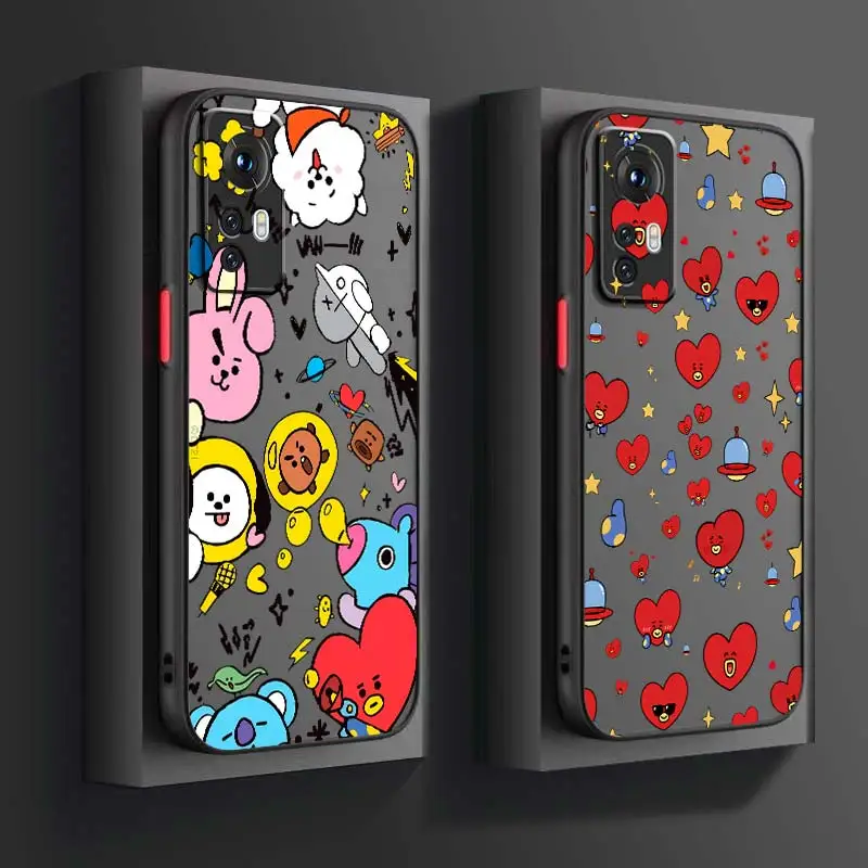 Módna idol tím-bbtss pre Xiaomi Mi 13 12 12T 11T 11i 10t 10 9t Pro Lite Ultra 5G Frosted Lasting Pase telefónu