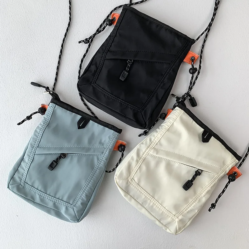 Módna mini nepremokavá cestovná taška Malé štvorcové tašky na rameno Men Dámske kabelka Messenger taška Unisex Crossbody Bag Telefón