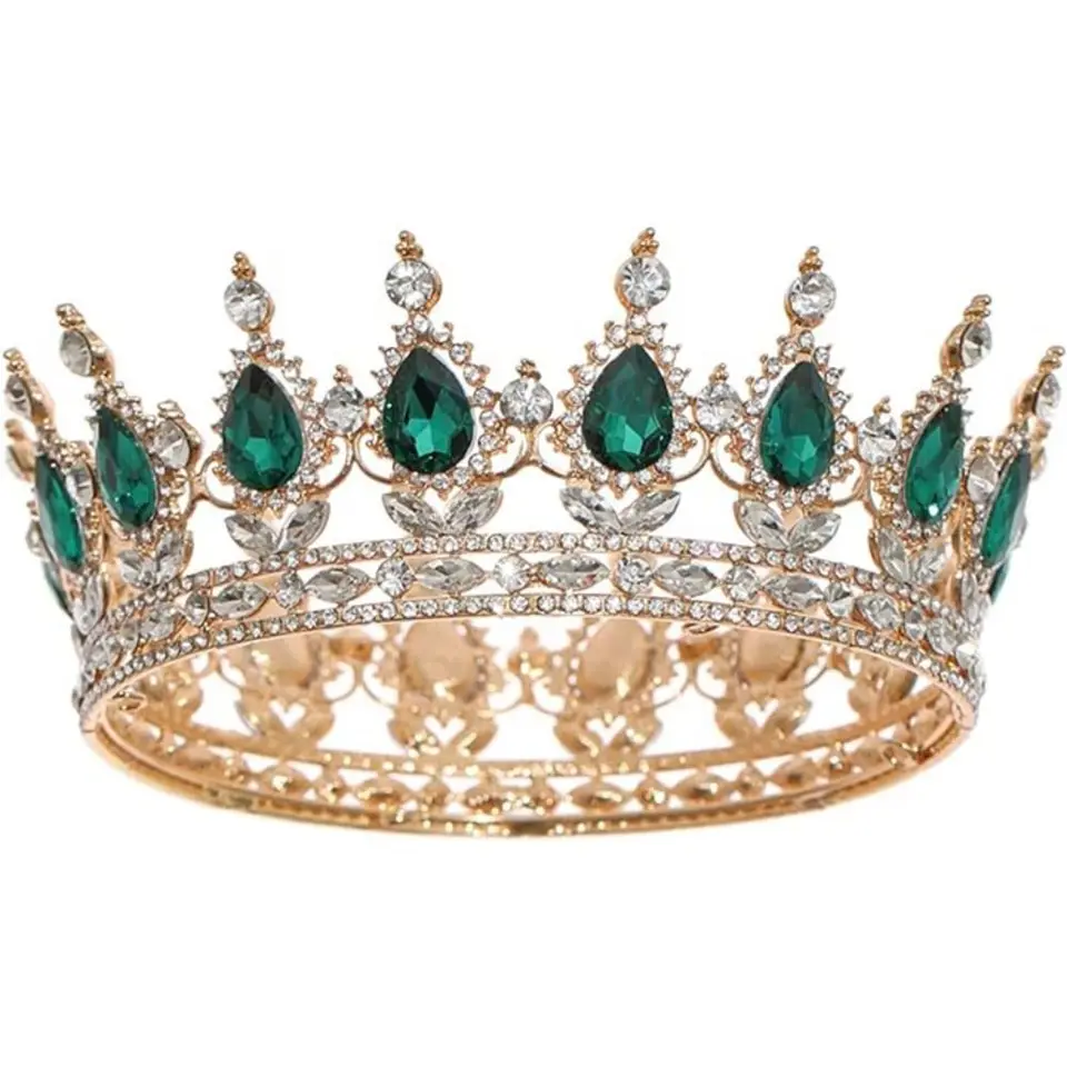 Módna nevesta kráľovná koruna sprievod Cosplay Royal Princess Crown Birthday Prom Quinceanera Sadpiece pre princeznú párty
