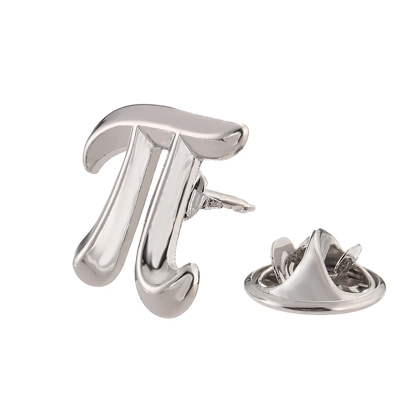 Módna pánska brošňa Copper Metal Classic Mathematics π klopa Pin dámska šatka klobúk s kabátom klobúkov príhovorky