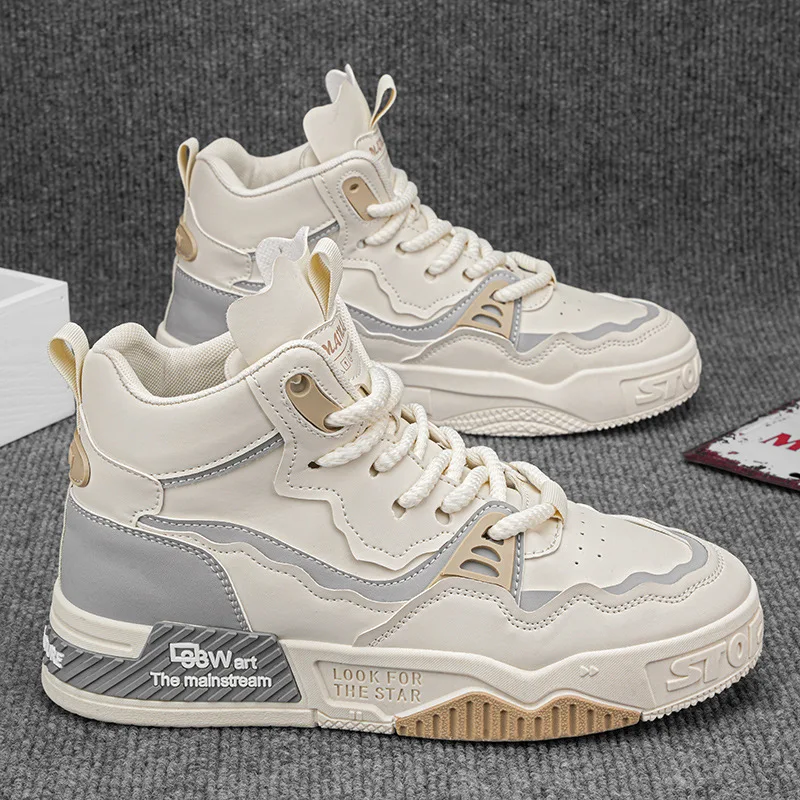 Módna pánska topánky High Top Sneakers Men Platform mesh neformálne topánky vonkajšie pohodlné solované bežecké topánky tênis maskulino