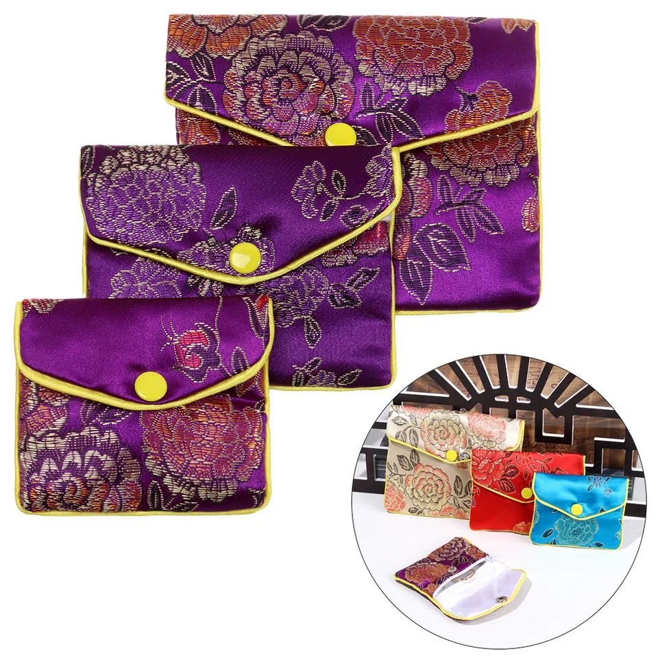 Módna ručne vyrábaná taška na vyšívanie Brocade prach chrán
