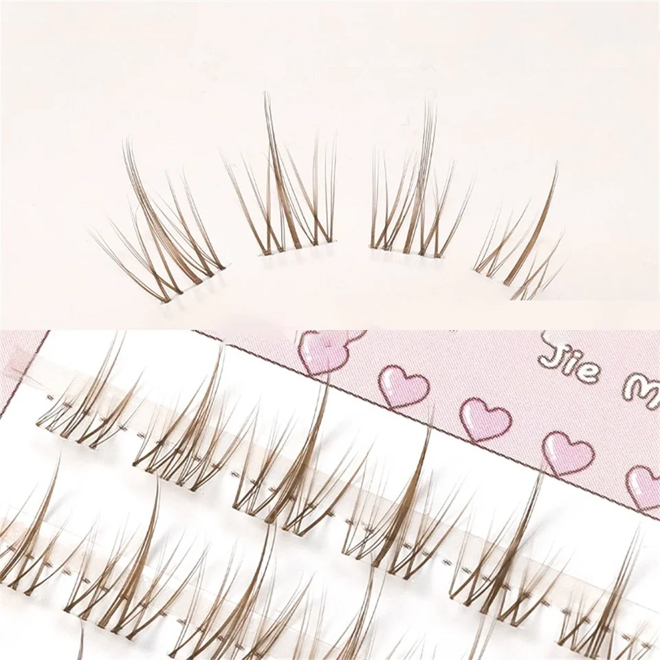 Módna slnečnica Falošné riasy prírodná simulácia víla cos Mink Rikaliny predlžovanie make -up individuálne segmentované oko
