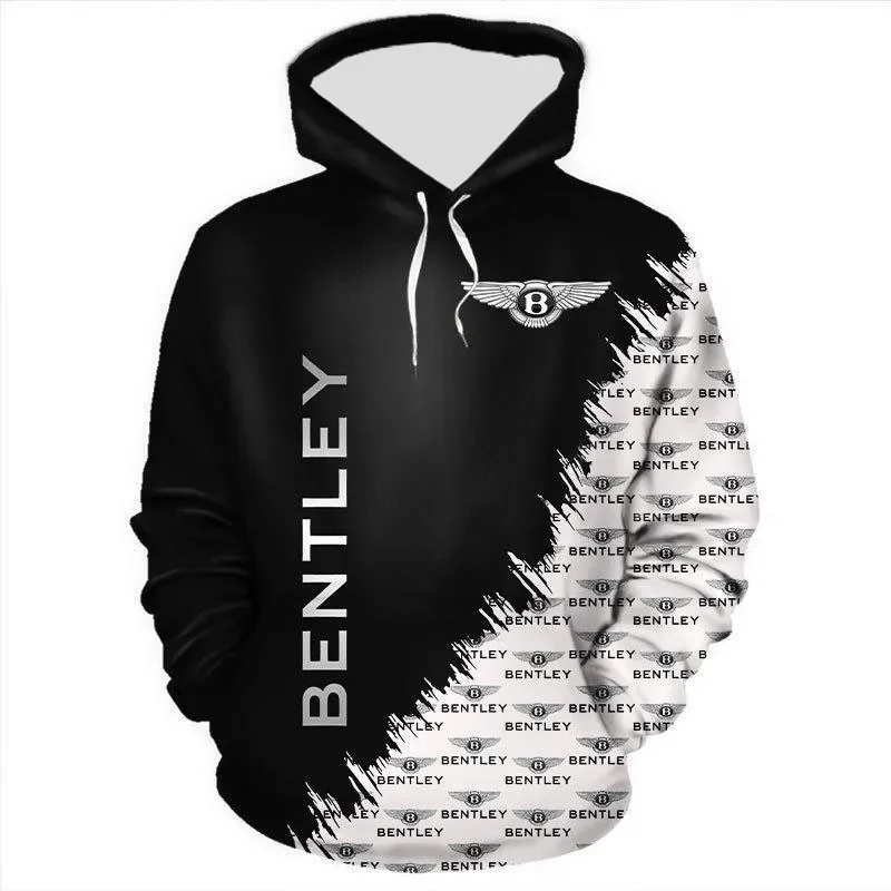 Módna všestranná internetová celebrita Bentley Jumper 3D tlač voľnej ulice hip hop módny trend ležérne pohodlné mikiny
