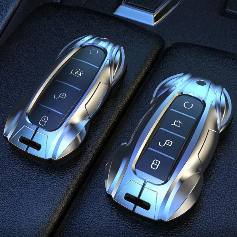 Módna zliatina zinočnatého automobilu kryt obaly shelly Keychain Protector pre Byd Qin Plus DMI Song Plus Atto 3 Han Ev Tang DM SEAL DOLPHIN DOLPHIN
