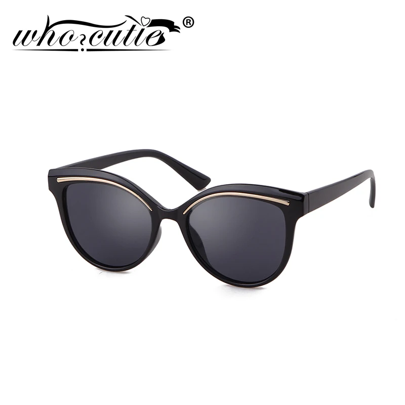 Módna čierna obočie slnečné okuliare pre slnečné okuliare Dámske dizajn značky Top Gold 2024 Vintage retro cool Cateye slnečné okuliare Žena S200