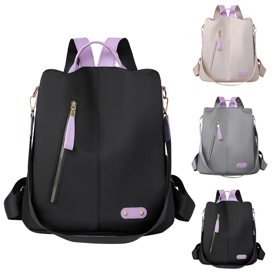 Módne batoh ženy Vysoko kvalitné dámy módne farebné tkanina vrecko na ramene Veľká kapacita Účel Mochila mjer