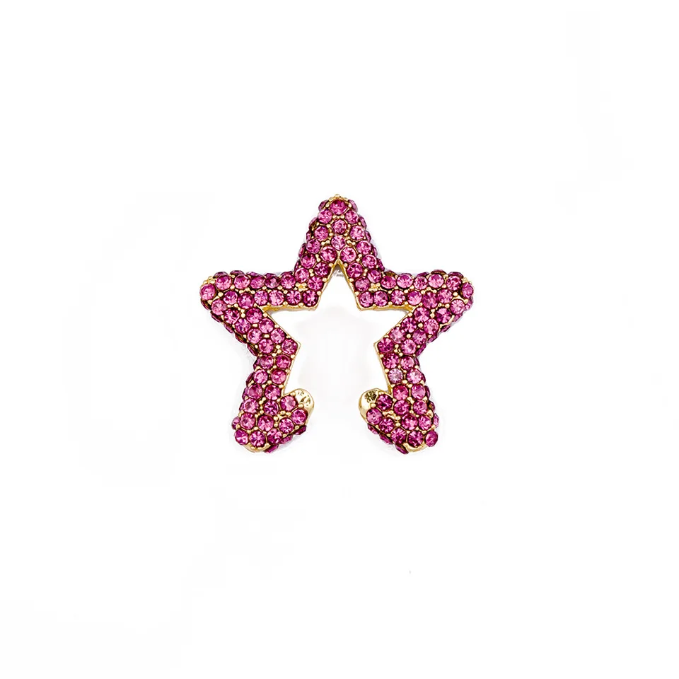 Módne farebné náušnice Star Stud For Women Trend Hot Sale Trend Dámy narodeniny darček k klip