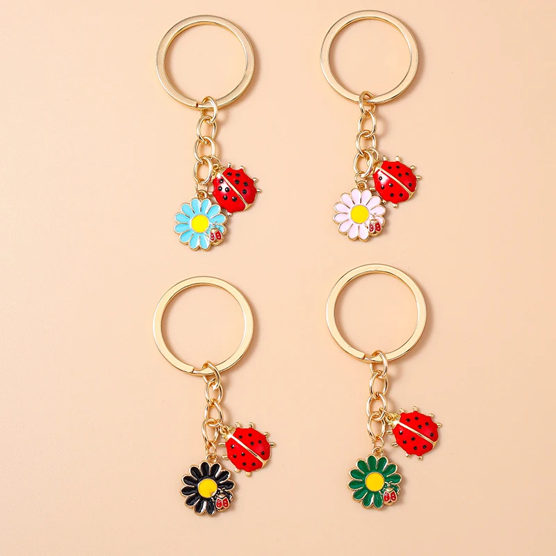 Módne kvetiny Keychain Karika