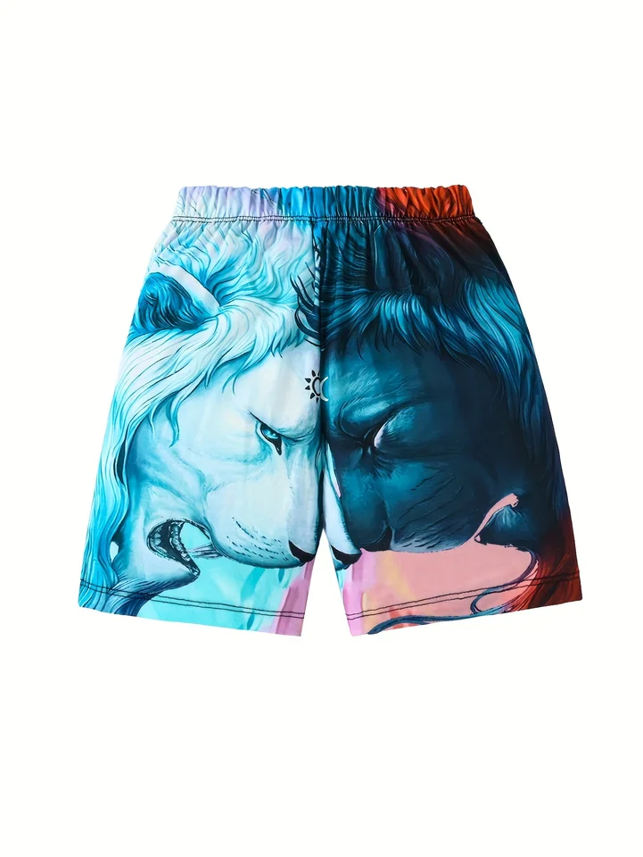 Módne letné detské šortky 3D karikatúra tlačená plážové nohavice chlapec T-Shirt Trend Girl Girl Sports Party oblečenie detské nohavice