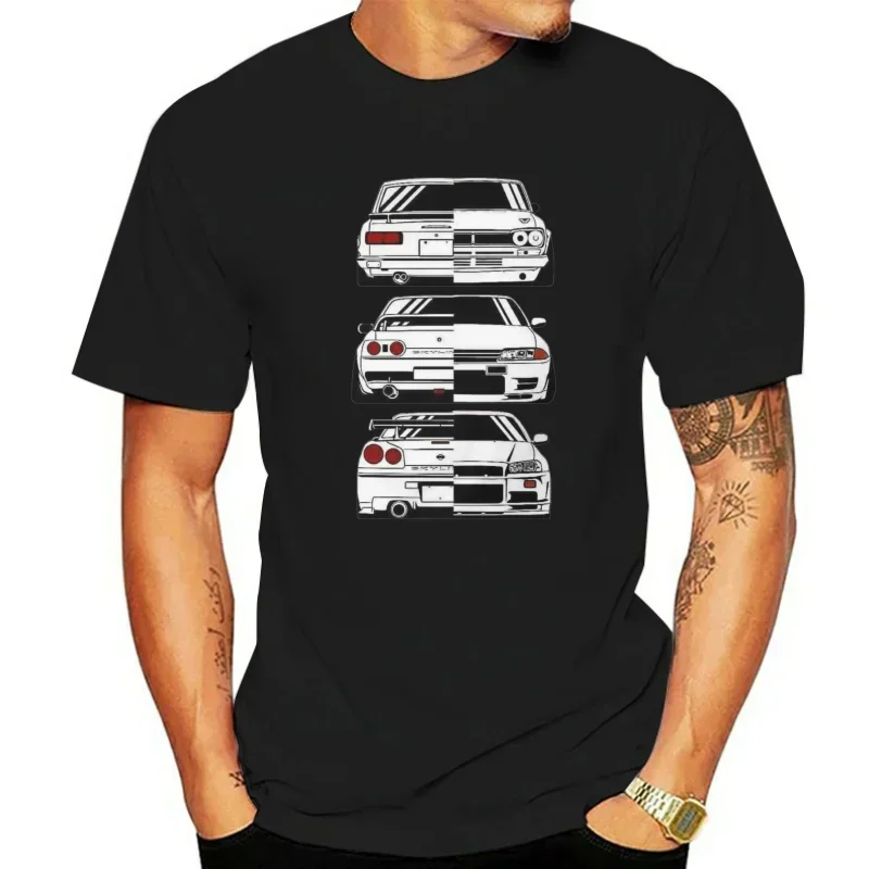 Módne nové tričko Japan Japan Skyline 2000 R32 R34 GTR Evolution JDM tričká pre mužov pre mužov 2020 letný okrúhly krk pánske oblečenie