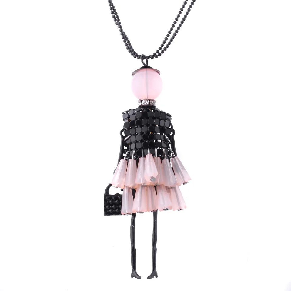 Módne náhrdelníky pre ženy 2016 Vyhlásenie Doll Doll Dolldant Náhrdelník Krásne šaty a prívesky maxi