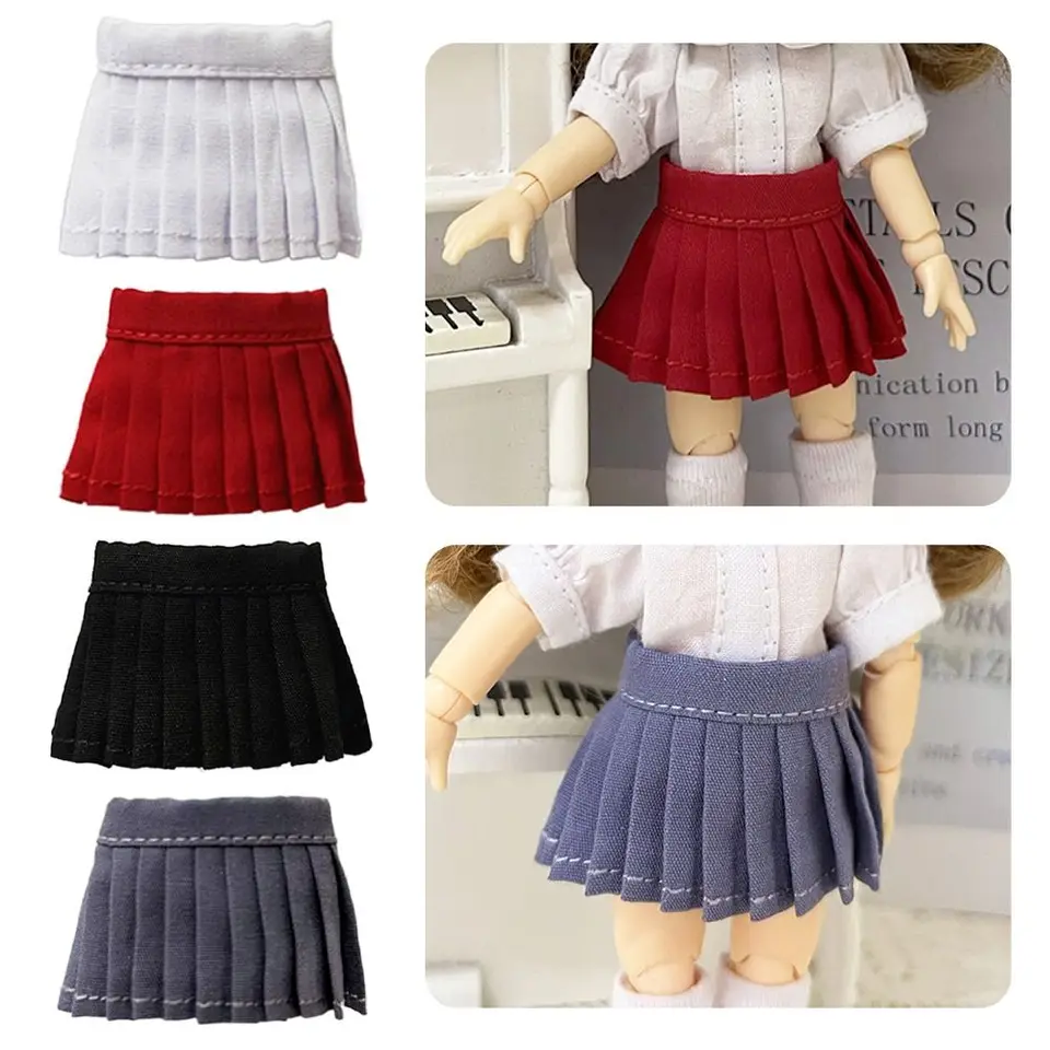 Módne odevy šortky nohavice Panty Doplnky Doll Uniforma sukne šaty ručne vyrábané sukňové sukne oblečenie
