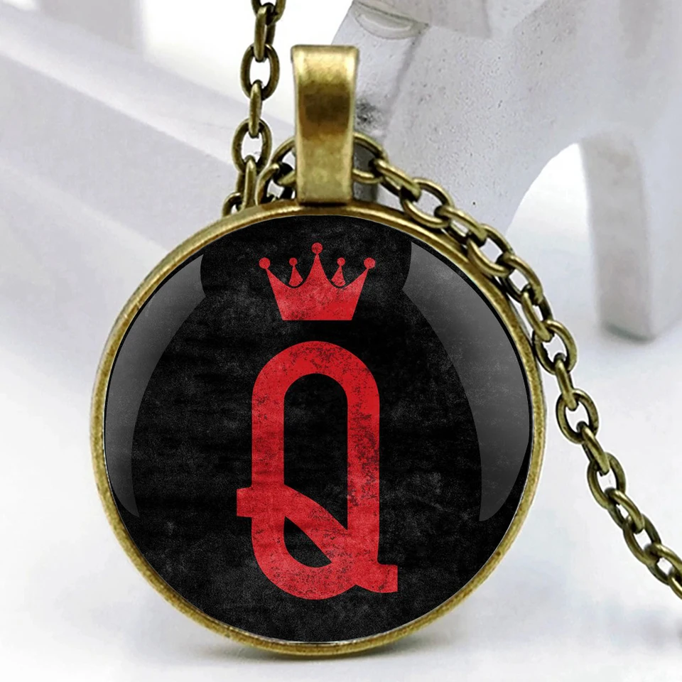 Módne príslušenstvo Queen Glass Dome prívesok Náhrdelníky Ženy Men klenotnícke doplnky jedinečné darčeky pre mužov Ženy