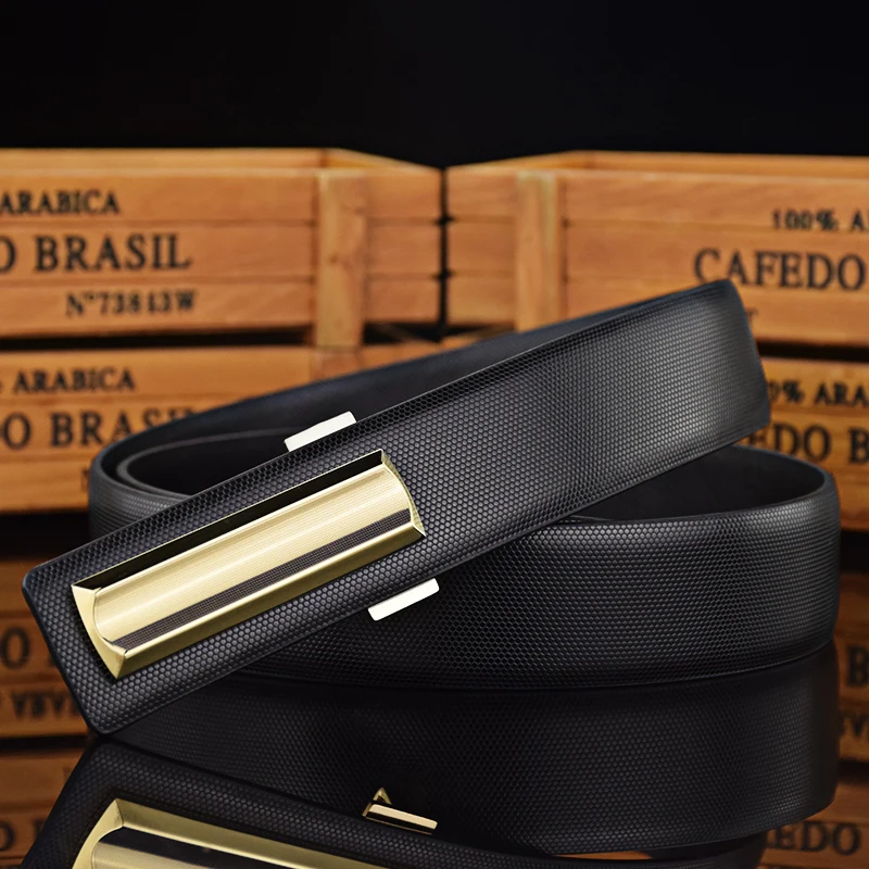 Módne pásy Slide Buckle Designer Luxury Brand PAISBAND Originálne kožené biele biele
