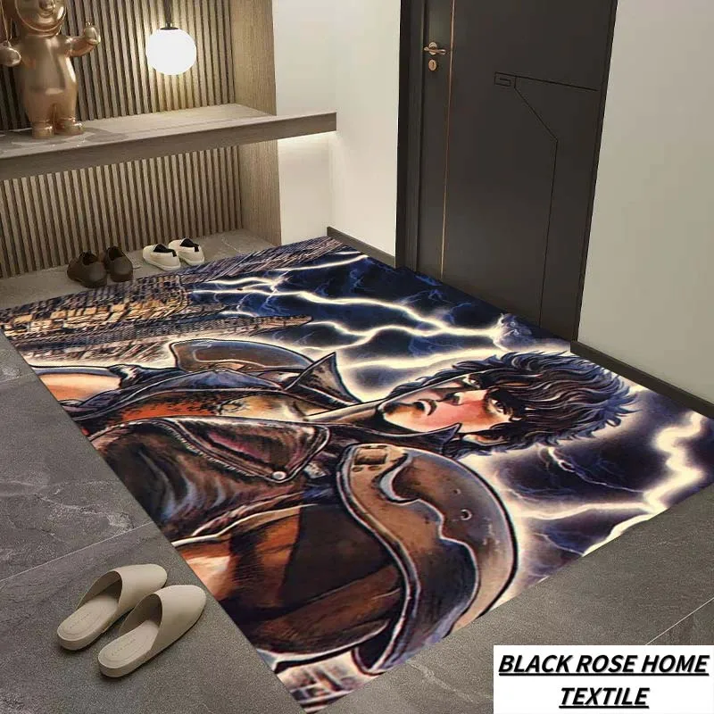 Módne umenie 3D HD tlač Anime manga päsť z North Star Carpet Obýva