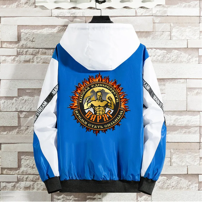 Módne vintage bundy Men telocvičňa Bomber bunda zipsové bundy pánske patchwork vysokokvalitné mužské streetwear Coat