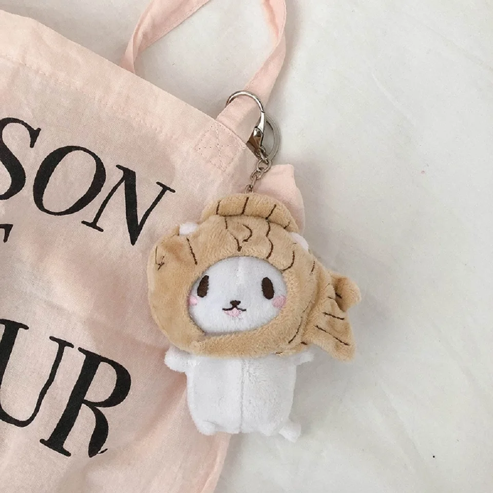 Módne šperky Kórejské roztomilé dievčatá Doll Doldant Kids Cat Snapper Keyrings Key Crains