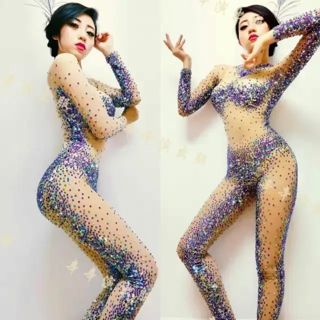 Módny dizajn sexy perspektíva kamienok Dbineston kostýmy Party show ženská speváčka pódium nočný klub Performance
