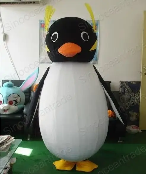 Módny dizajn tučný tučniak maskot kostým dospelých dospelých narodeninové oslavy luxusné šaty Halloween cosplay oblečenie oblečenie vianočné