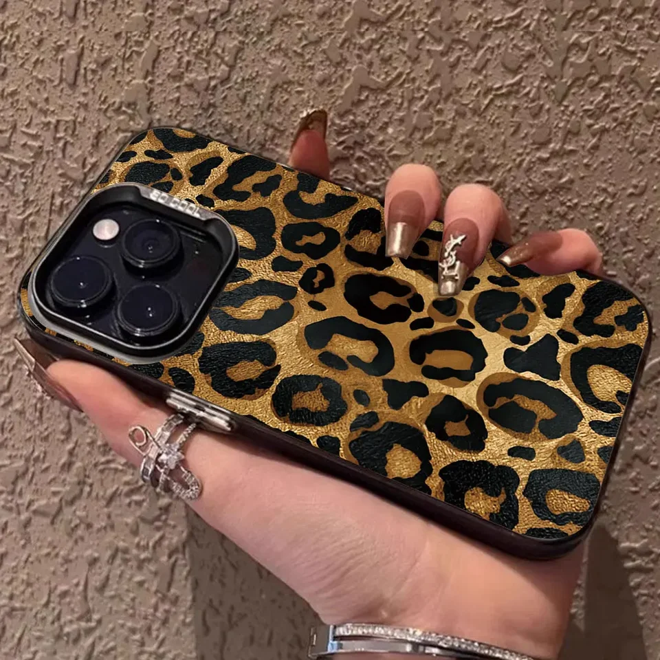 Módny leopardový puzdro pre Infinix Poznámka 30 4G 5G Note40 40 Pro Plus Poznámka 12 G96 Puzdro na telefón silikónový nárazový IMD Protect Cover