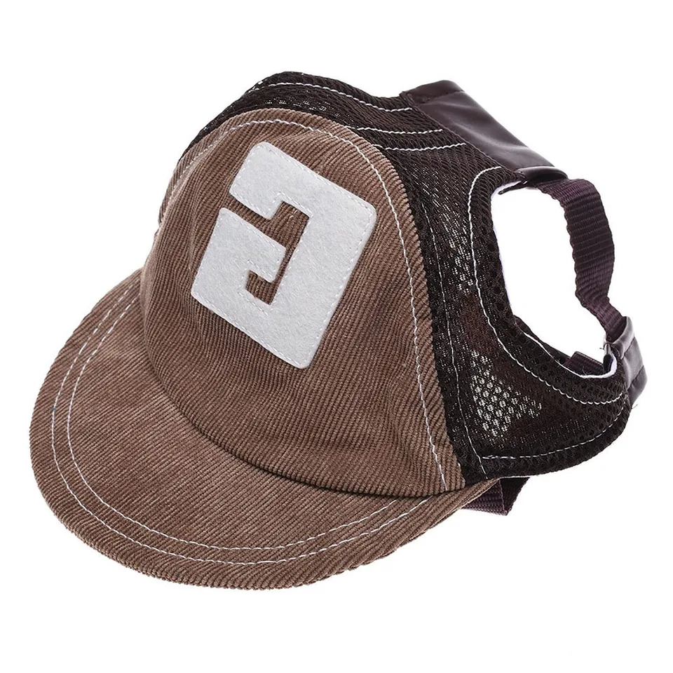 Módny psí baseball čiapka vonkajší cestovný klobúk G Letter Sport Pet Pet Dog Baseball Cap Summer Slnko Ochrana čiapka pre malých veľkých psov