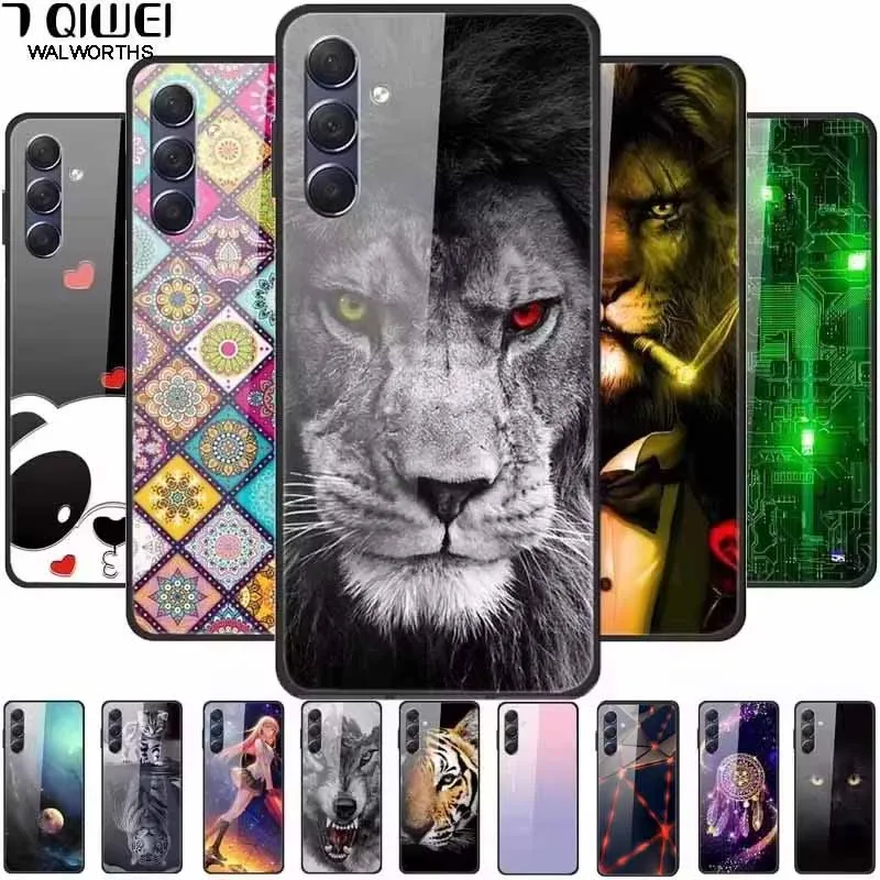 Módny sklenený kryt pre Samsung A03S / A04S / A05S Cast Cool Temped Glass Tvrdé zadné kryty pre Samsung Galaxy A05S priestor
