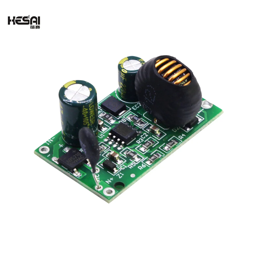 Módulo Convertidor Buck Sin Aislado de Dc-9ov-5V, Placa de Potencia de Protección Inversa de 5V/2a