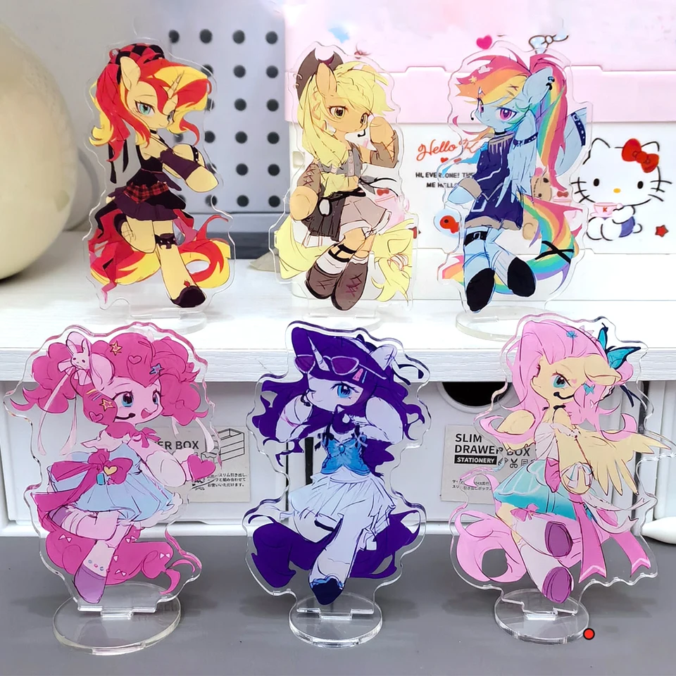 Môj malý poník anime fluttershy Pinkie Pie Twilight iskry rarity roztomilé akrylové stojace značka Display Desktop Model dekorácie