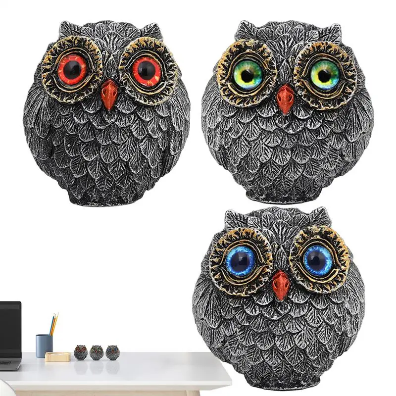 Múdry strážca Felt Lucky Lucky Owl Guardians Realistické sova korálky prívesok Owl Owl Animal Figuríny Owl Owl Domovody dekorácie