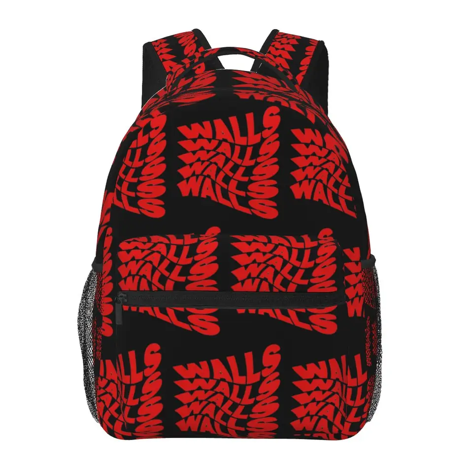 Múry Louis Tomlinson červené batohy chlapci dievčatky Bookbag Deti Detské tašky Karika
