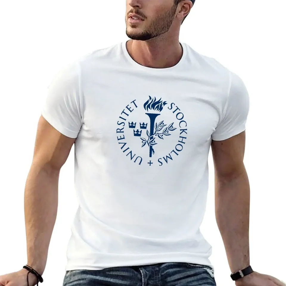 Mýval Stockholm University 2 Blížiace sa tričko Roztomilé oblečenie Summer Tops Plain pánske oblečenie