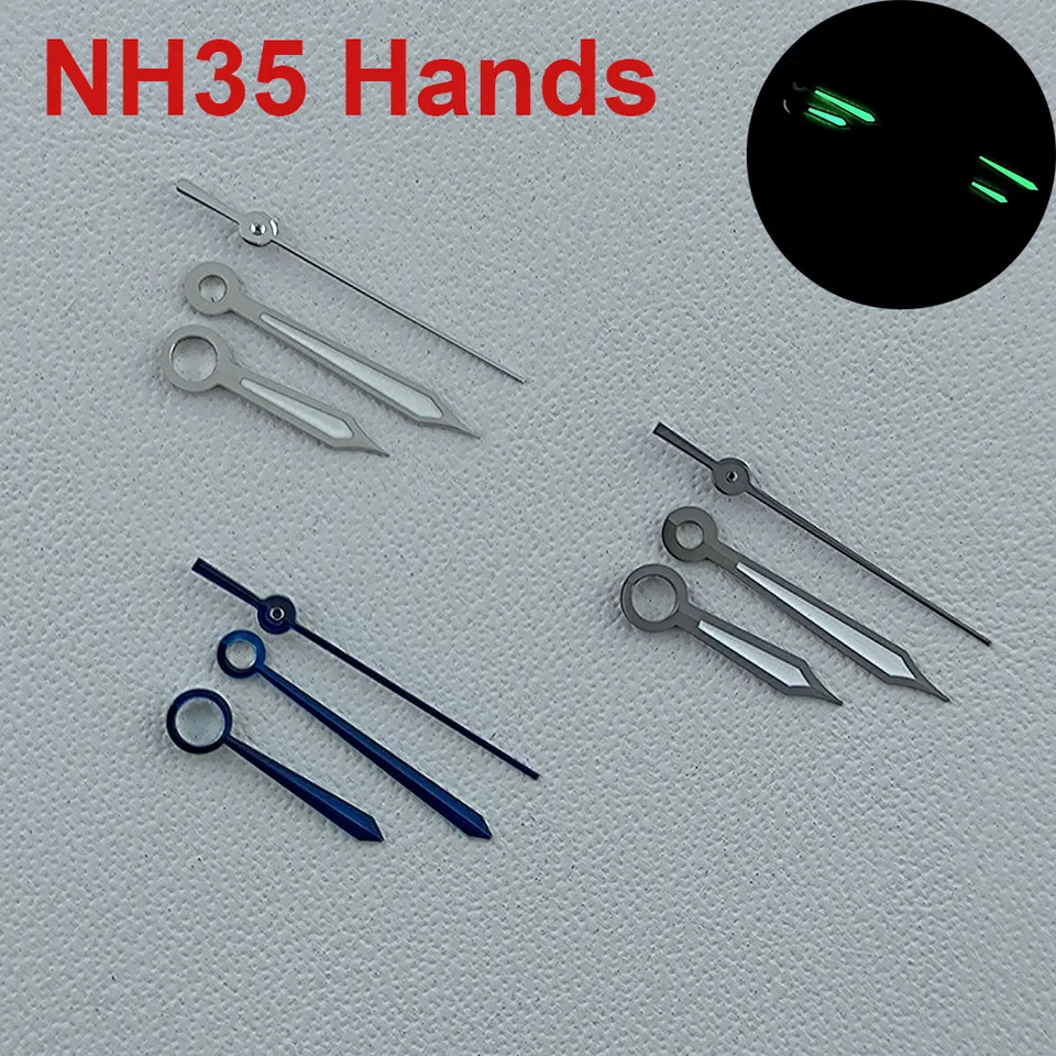 N H35 Hands Watch Ukazovateľ zelený svetelný svetelný svetelný vhodný pre príslušenstvo hodiniek N H35