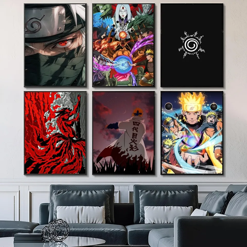 N-naruto-o plagát self-pasívny umelecký vodotesný papier papier Coffee house bar izba dekor