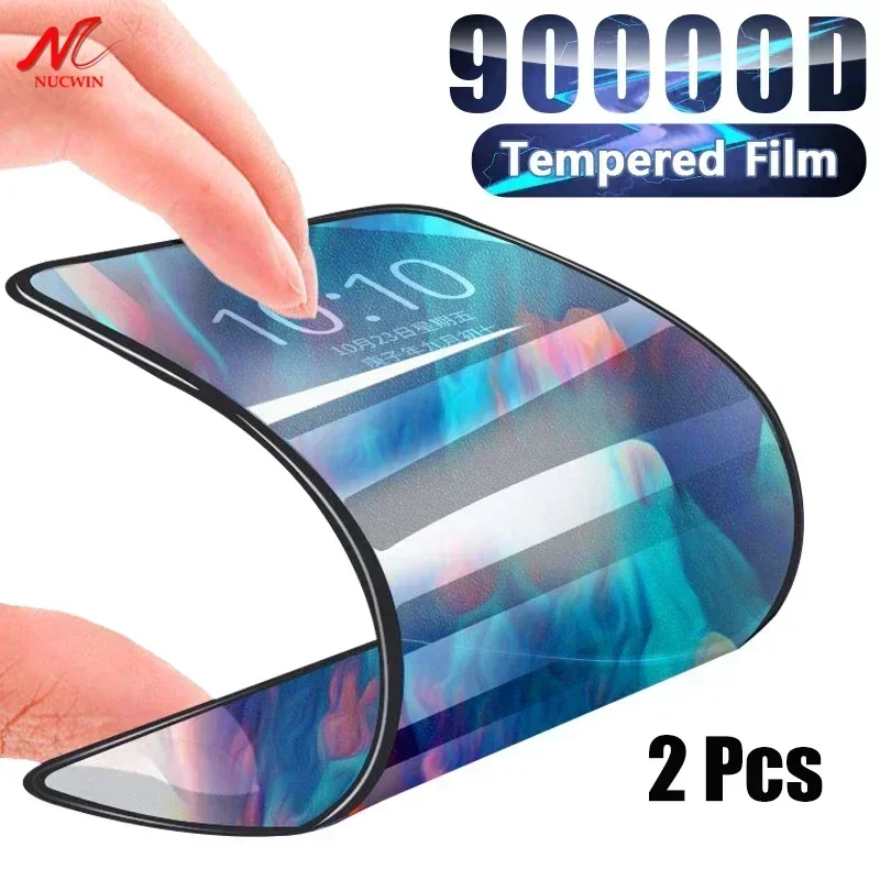 N Nukwin 2 PCS keramický chránič obrazovky pre iPhone 16 11 12 13 14 15 Pro Max x xs xr 7 8 15 plus vysoko jasný flexibilný mäkký film