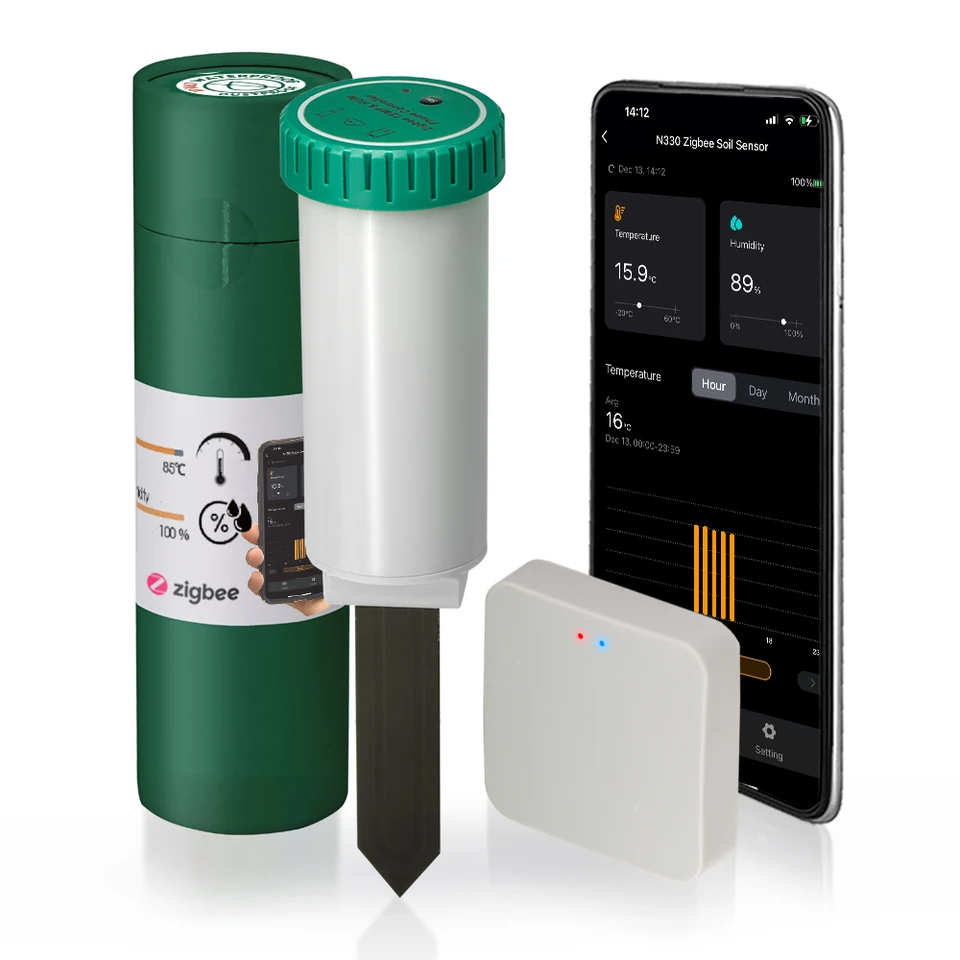 N330 ZIGBEE SENZOR SENZOR 2-IN-1 S GATESKOU PRESNEHO TEPLOTNÉHO VLASTNOSTI MONITRUJTE SMARTOVÉ VOZIDLA VÝVODY